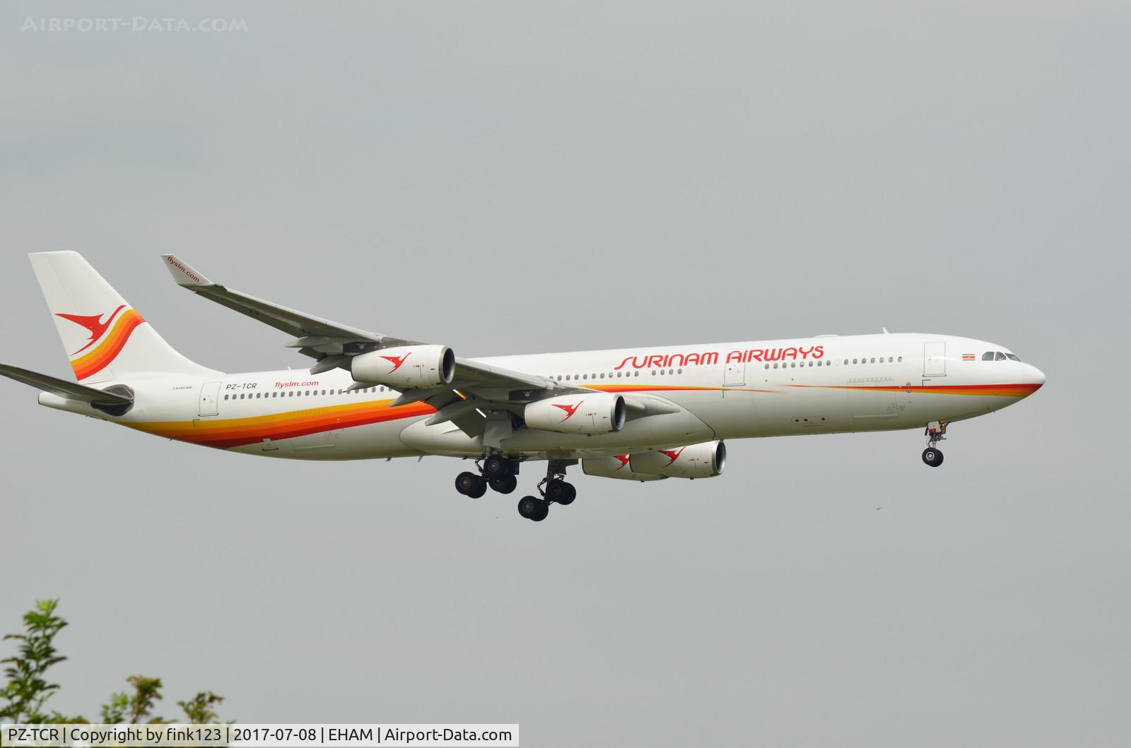 PZ-TCR, 1998 Airbus A340-313 C/N 242, A340 LANDING