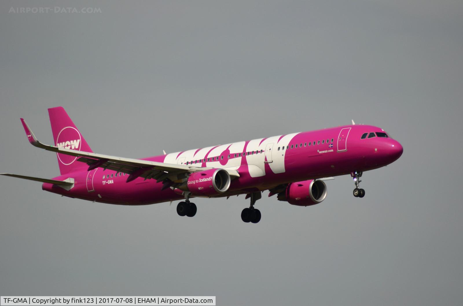 TF-GMA, 2016 Airbus A321-211 C/N 7127, WOW A321