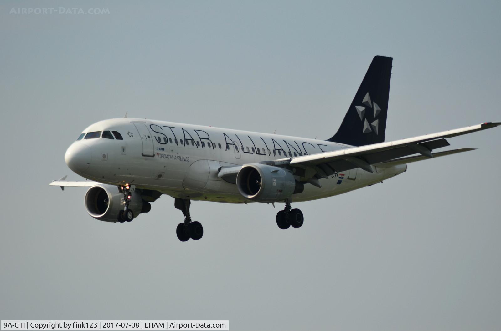 9A-CTI, 1999 Airbus A319-112 C/N 1029, CROATION AIRLINES A319