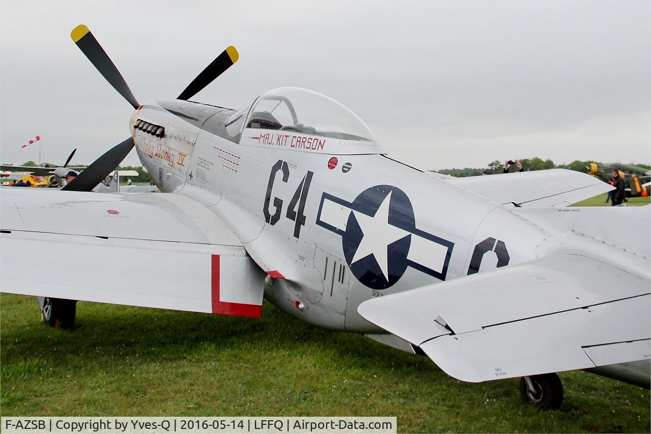 F-AZSB, 1944 North American P-51D Mustang C/N 122-40967, North American P-51D Mustang, Static park, La Ferté-Alais (LFFQ) Air show 2016