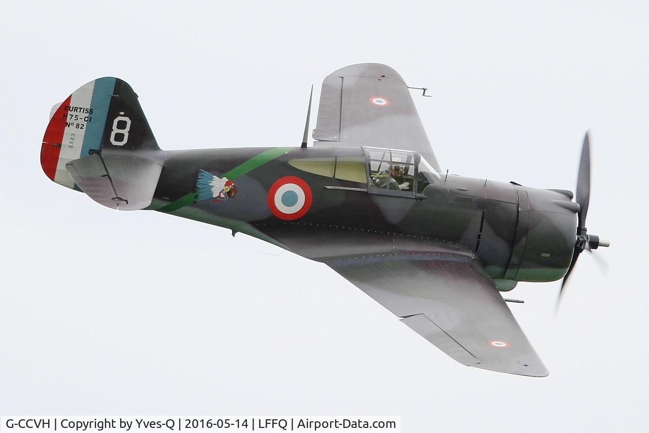 G-CCVH, 1939 Curtiss H-75A-1 C/N 12881, Curtiss H-75A-1, On display, La Ferté-Alais airfield (LFFQ) Airshow 2016