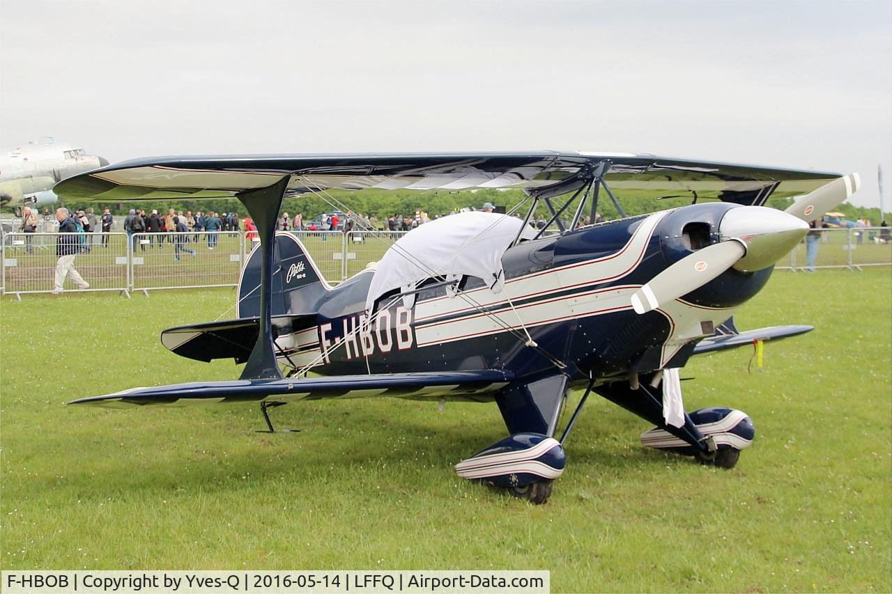 F-HBOB, 1983 Aviat Pitts S-2B Special C/N 5289, Aviat Pitts S-2B, Static display, La Ferté-Alais Airfield (LFFQ) Air Show 2016