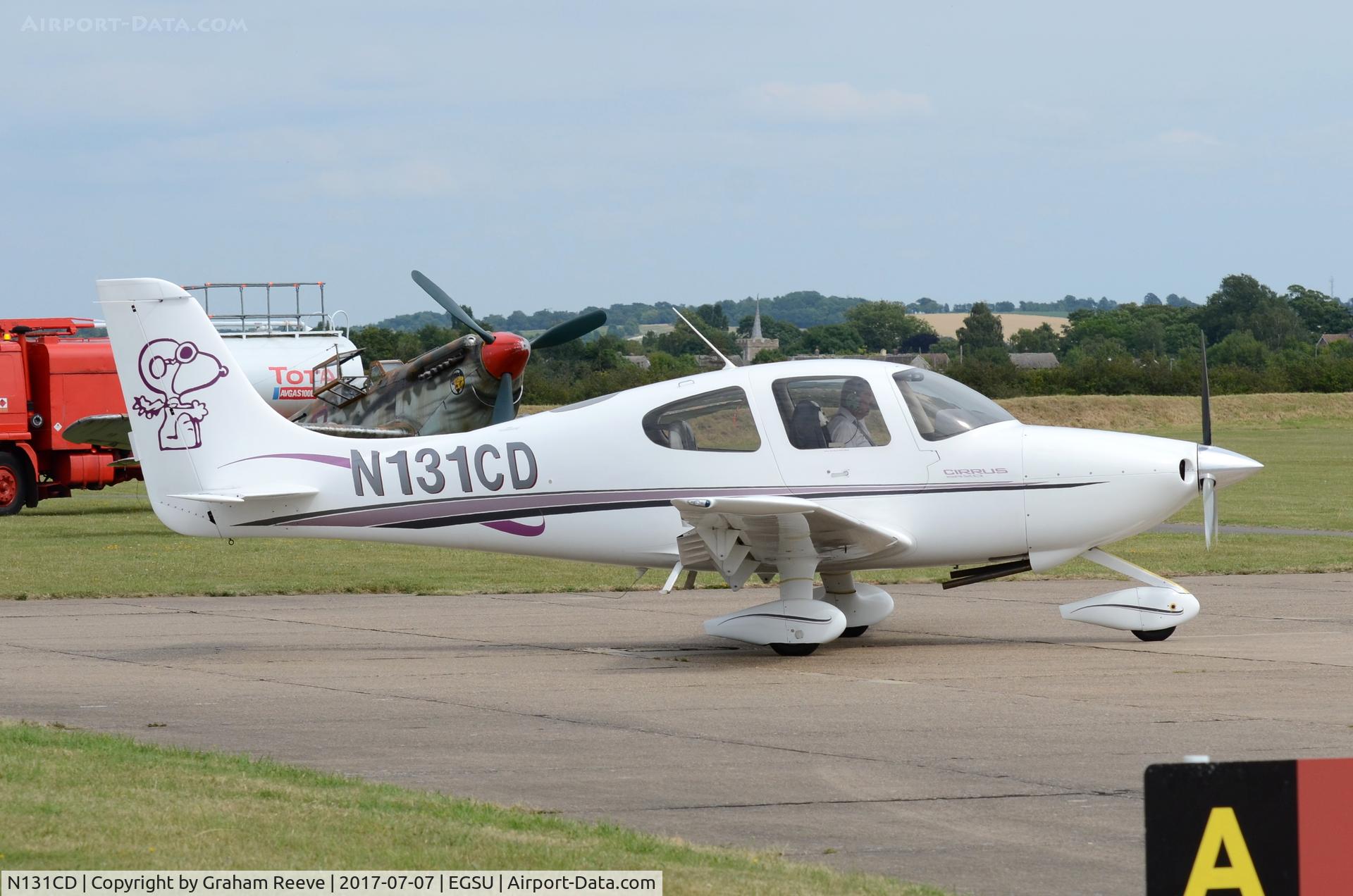 N131CD, 2000 Cirrus SR20 C/N 1031, About to depart from Duxford.