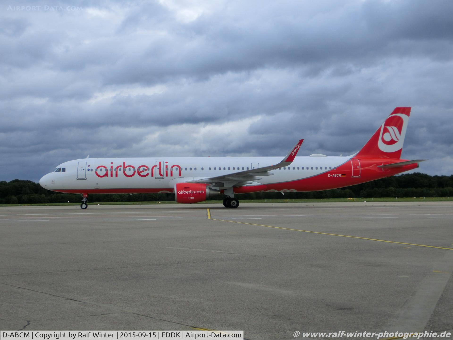 D-ABCM, 2015 Airbus A321-211 C/N 6432, Airbus A321-211(W) - AB BER Air Berlin - 6432 - D-ABCM - 15.09.2015 - CGN