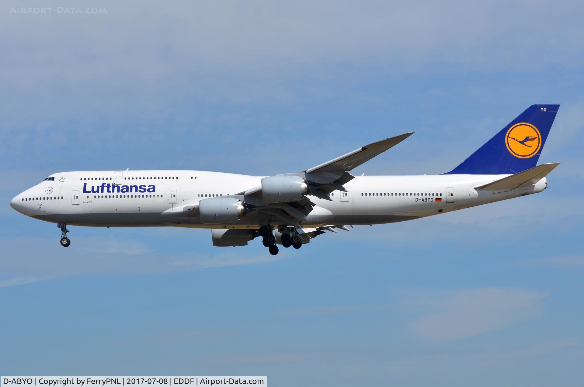 D-ABYO, 2014 Boeing 747-830 C/N 37841, Lufthansa B748