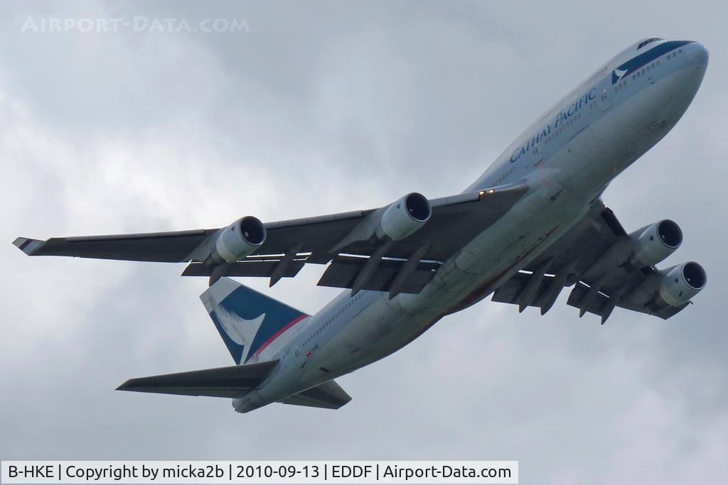B-HKE, 1991 Boeing 747-412 C/N 25127, Take off