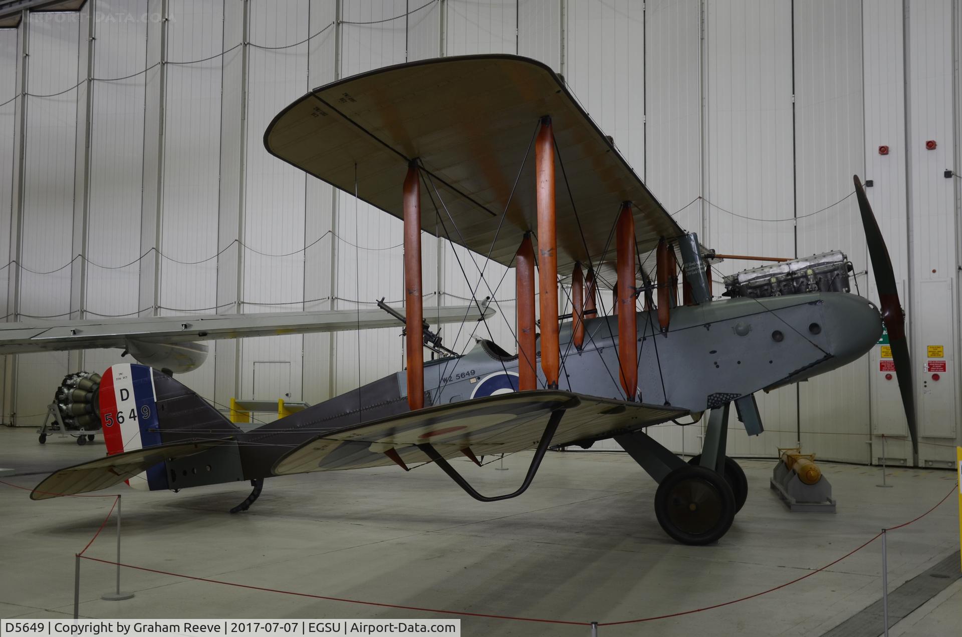 D5649, De Havilland DH-9 C/N Not found D5649, On display at Duxford.