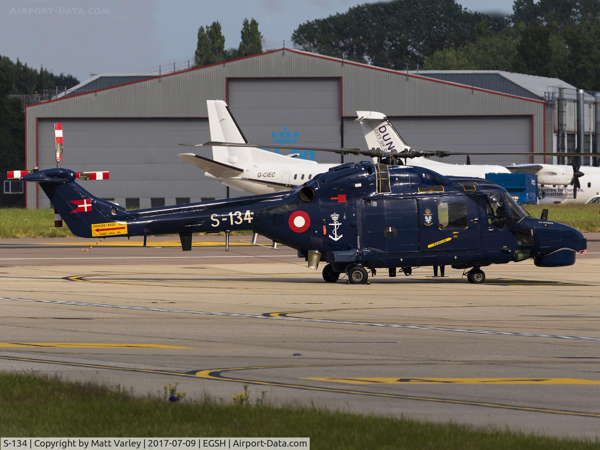 S-134, Westland Super Lynx Mk.90B C/N 425, Sat on the SaxonAir ramp @ NWI....