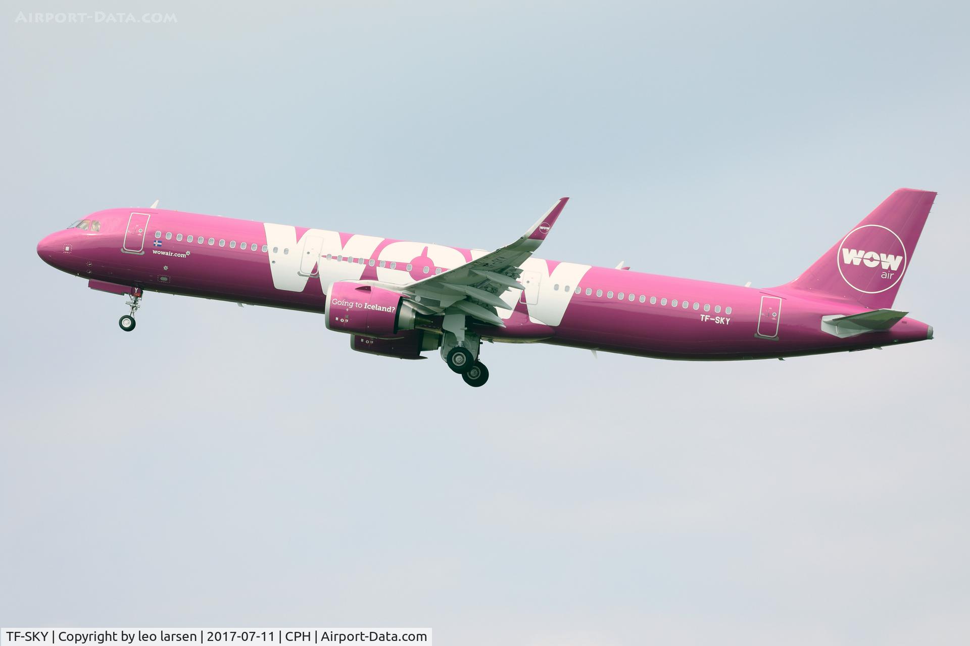 TF-SKY, 2017 Airbus A321-253N C/N 7694, Copenhagen 11.7.2017