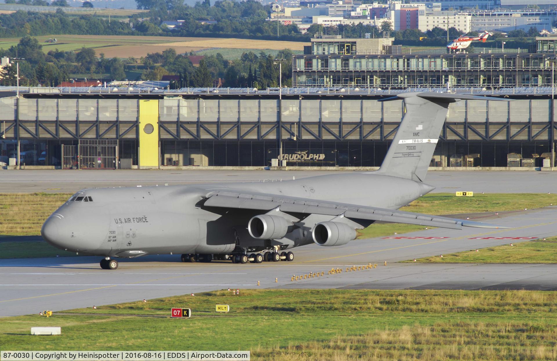 87-0030, 1987 Lockheed C-5B Galaxy C/N 500-0116, 87-0030 at Stuttgart Airport.