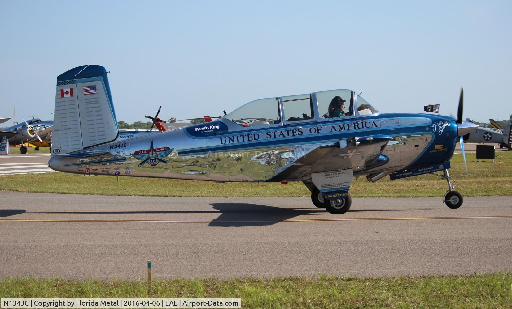 N134JC, 1955 Beech T-34-A (A45) Mentor C/N G-812, Julie Clark