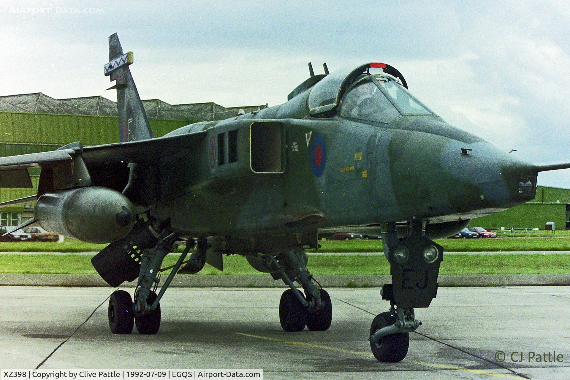 XZ398, 1977 Sepecat Jaguar GR.1A C/N S163, RAF Lossiemouth action
