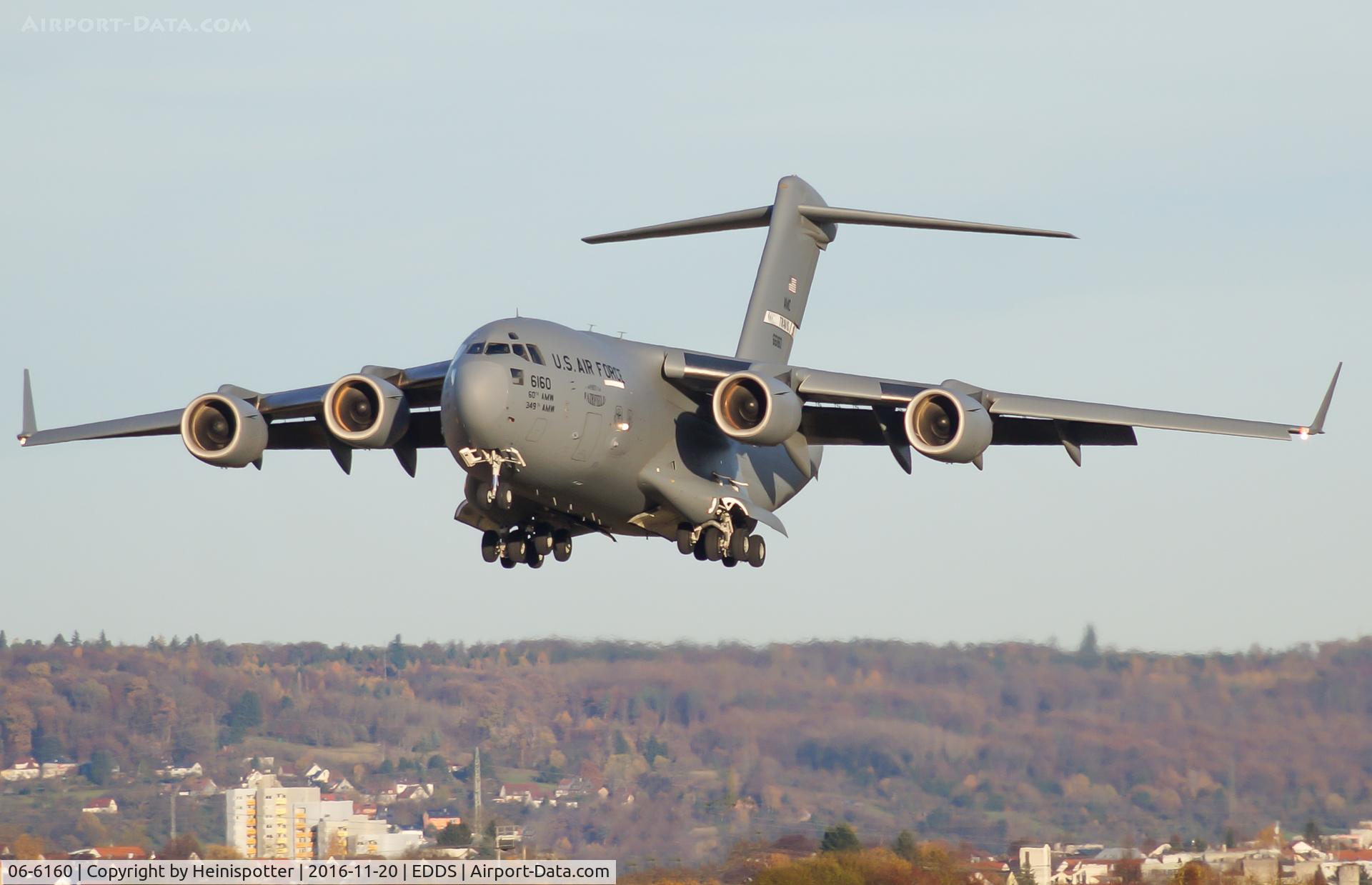 06-6160, 2006 Boeing C-17A Globemaster III C/N P-160, 06-6160 at Stuttgart Airport.