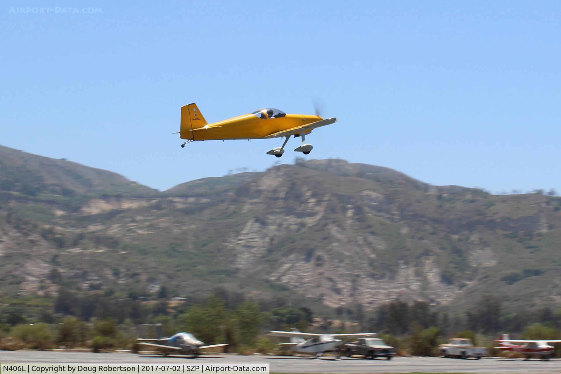 N406L, 2008 Vans RV-6 C/N 936, Provo PROVO 6, Lycoming O-320 160 Hp, takeoff climb Rwy 22, Young Eagles flight