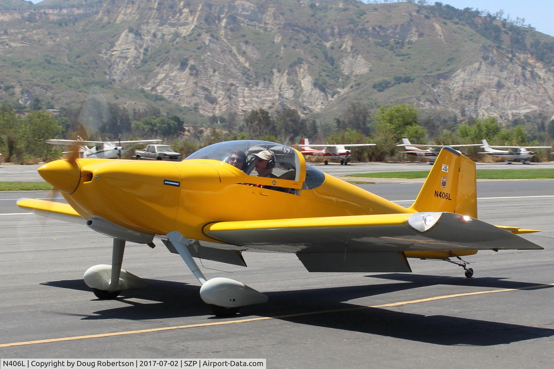 N406L, 2008 Vans RV-6 C/N 936, Provo PROVO 6, Lycoming O-320 160 Hp, Young Eagles flight, taxi