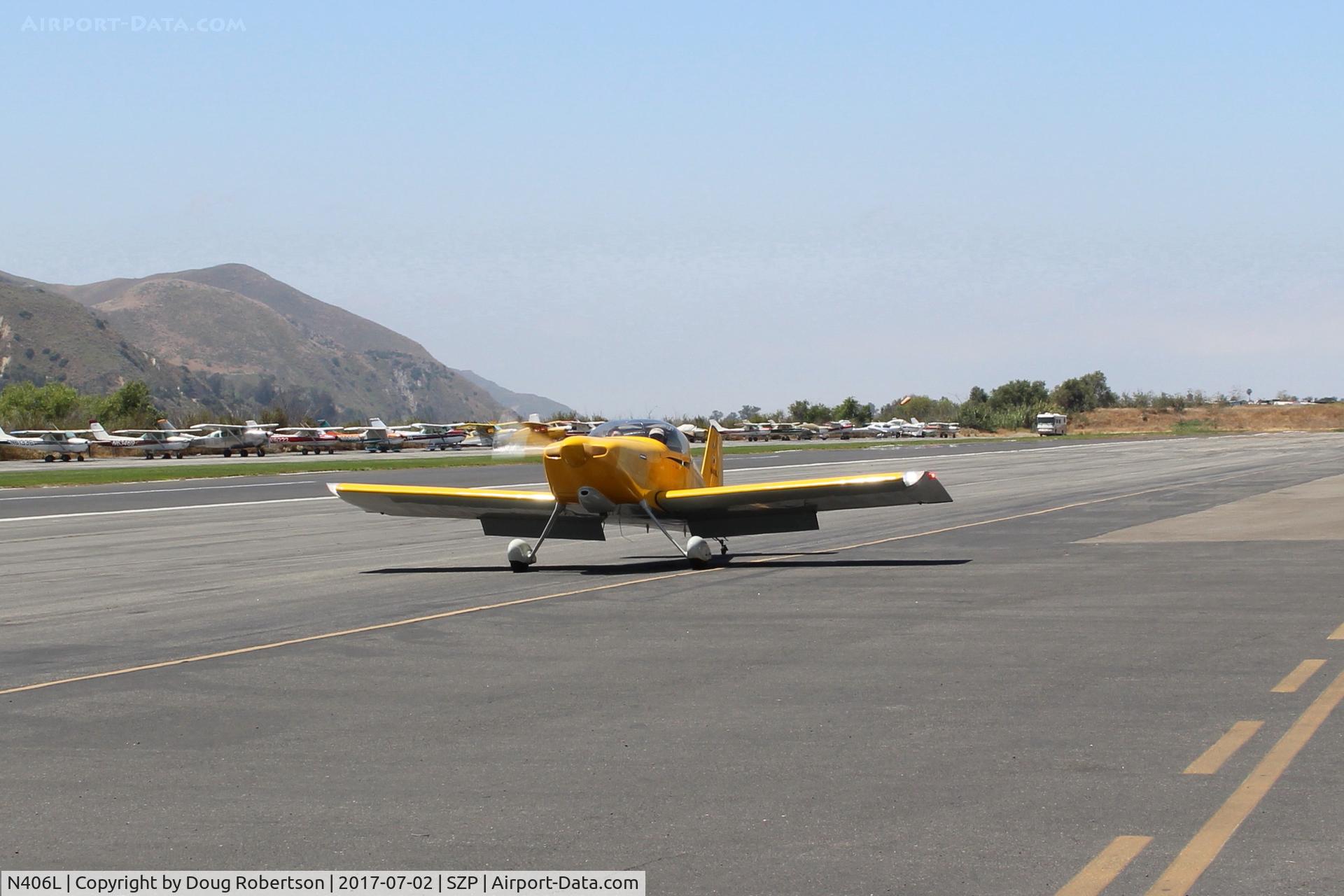 N406L, 2008 Vans RV-6 C/N 936, Provo PROVO 6, Lycoming O-320 160 Hp, Young Eagles flight, taxi