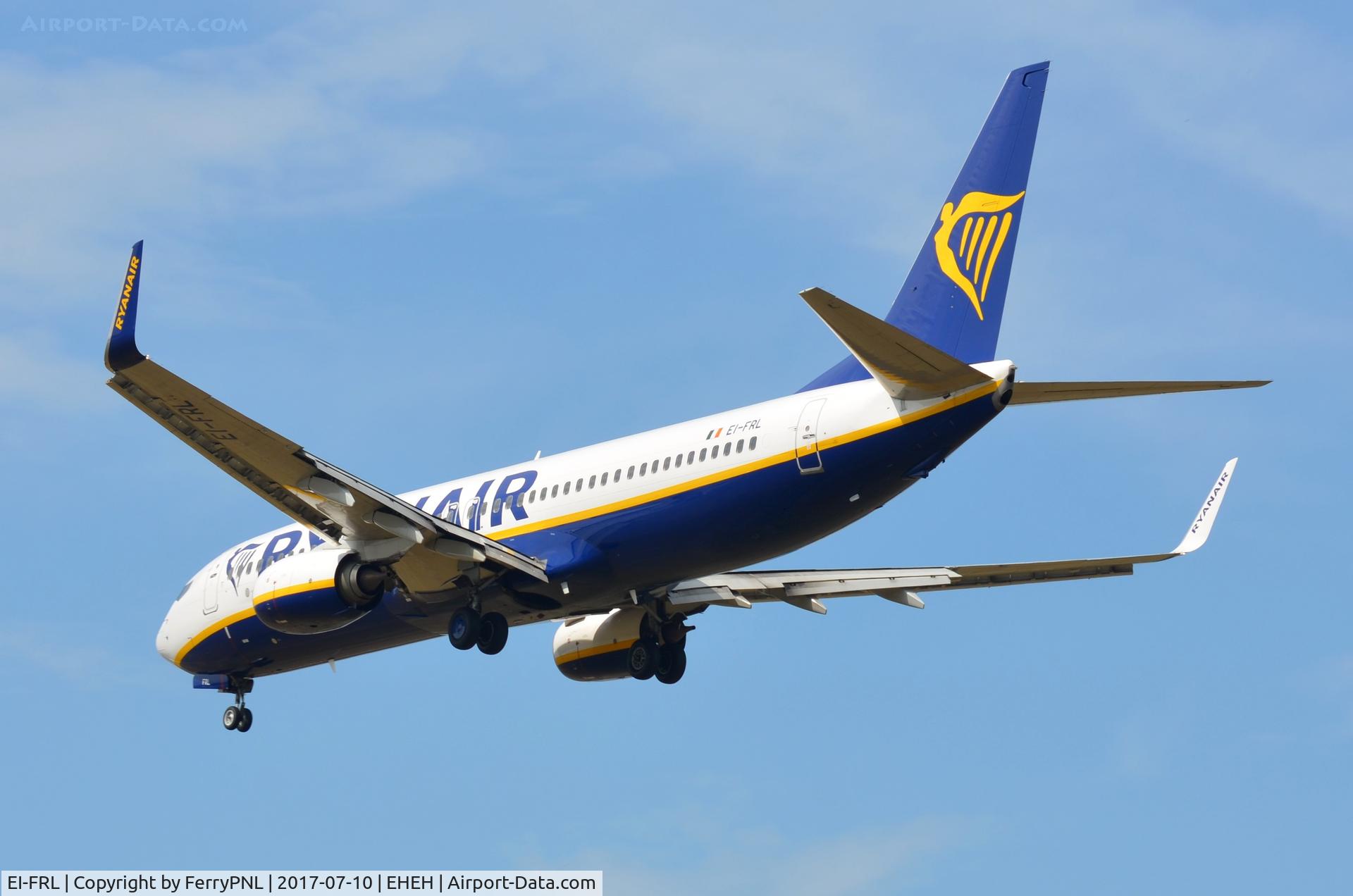 EI-FRL, 2016 Boeing 737-8AS C/N 44741, Ryanair B738 arriving in EIN