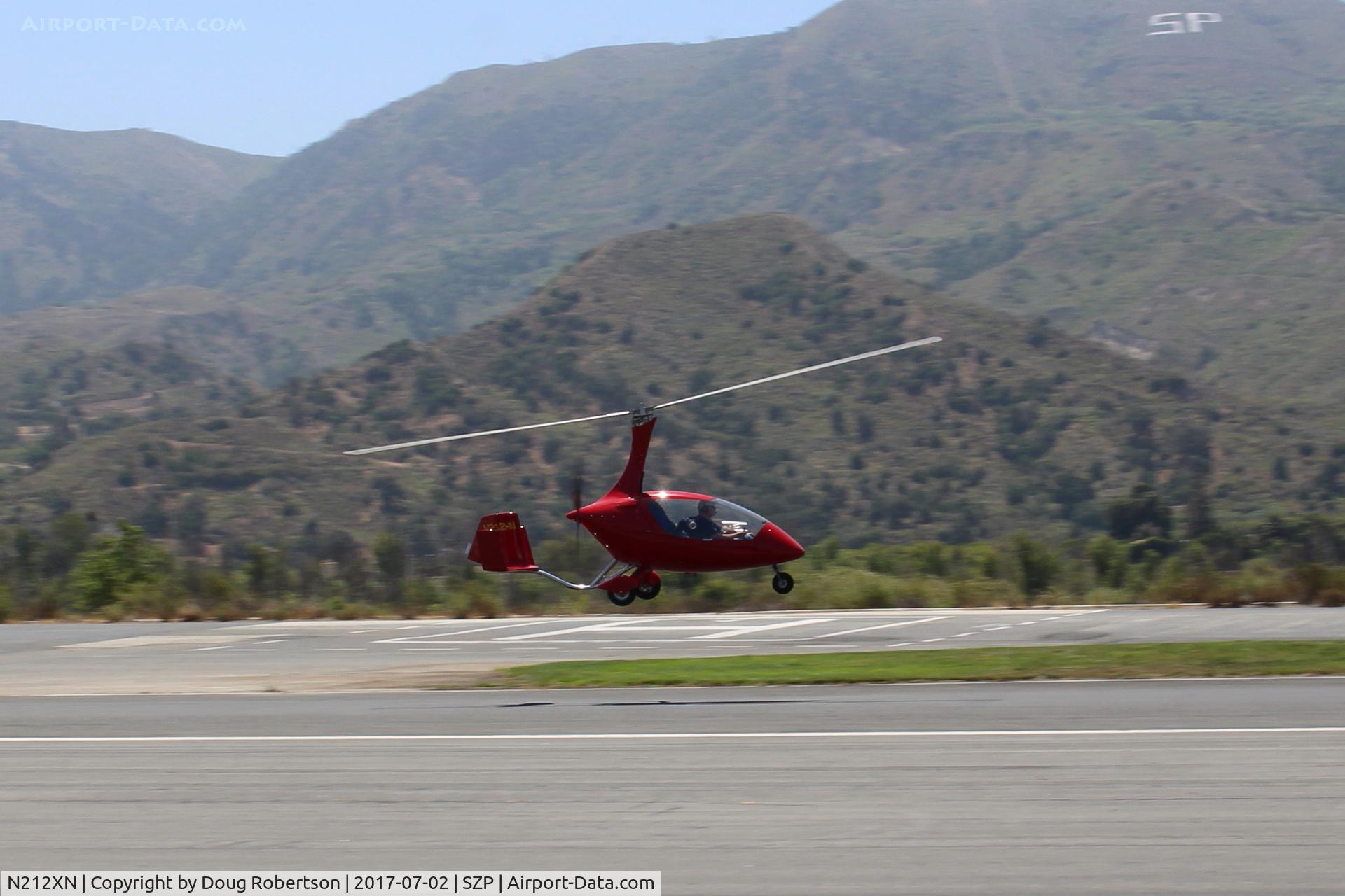 N212XN, 2015 AutoGyro Calidus C/N C00368, 2015 Pollock AuutoGyro Gmbh CALIDUS, Rotax 914ULS 115 Hp pusher, EAB registration, takeoff over Rwy 22