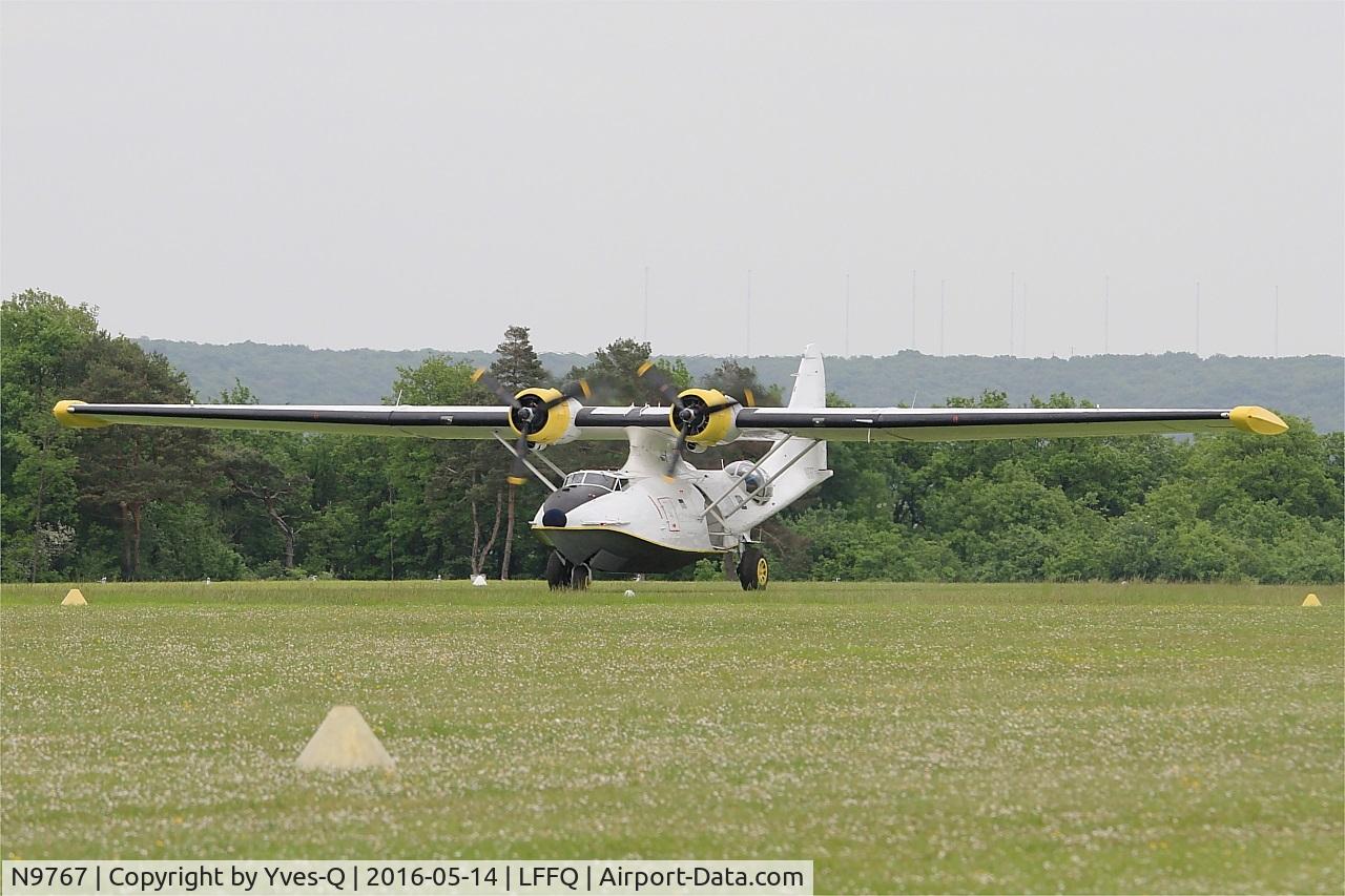 N9767, 1942 Boeing PBY-5A Catalina C/N 9767, Consolidated Vultee PBY-5A Catalina, Take off rwy 28, La Ferté-Alais airfield (LFFQ) Air show 2016
