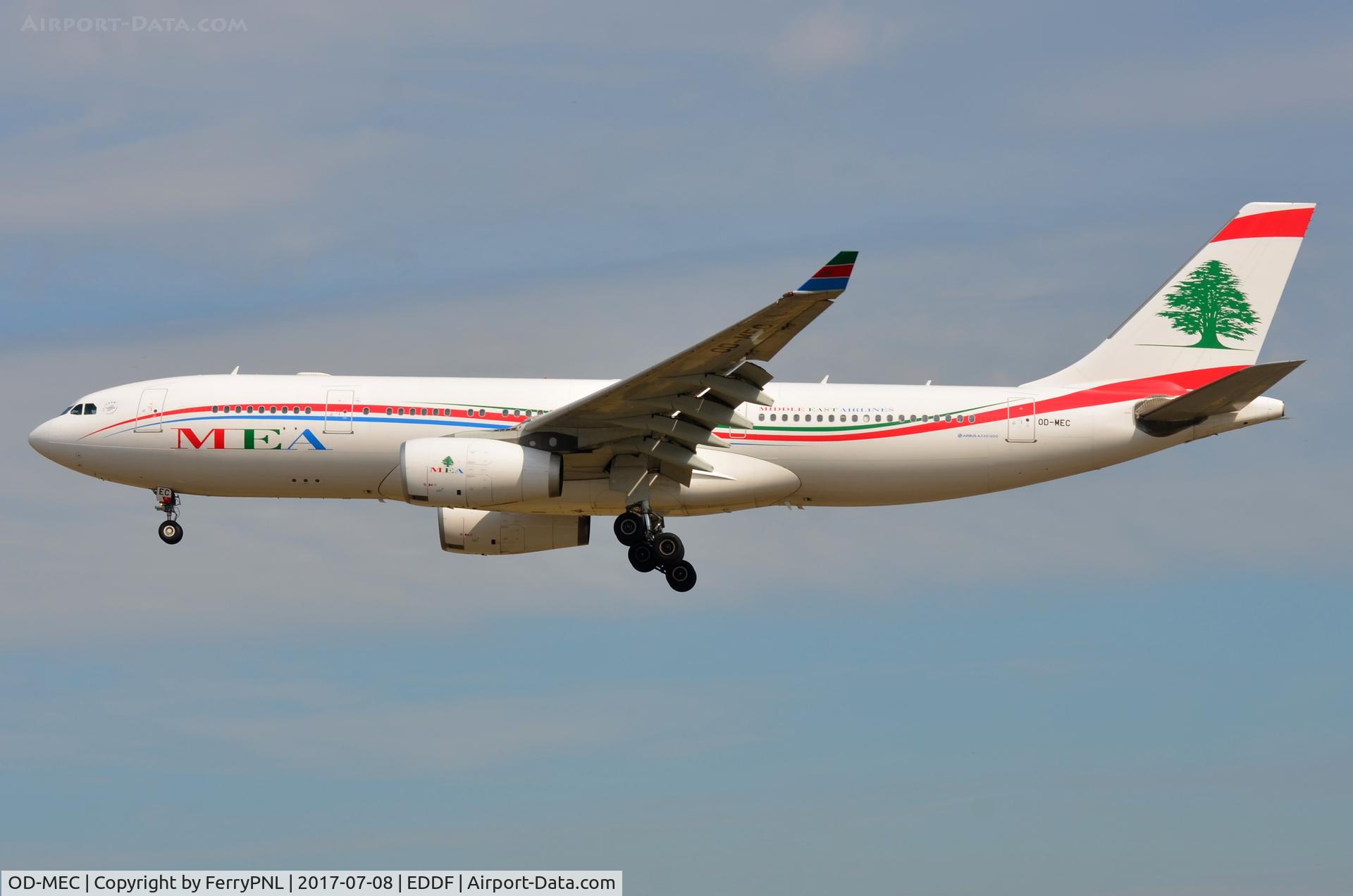 OD-MEC, 2009 Airbus A330-243 C/N 995, MEA A332 landing