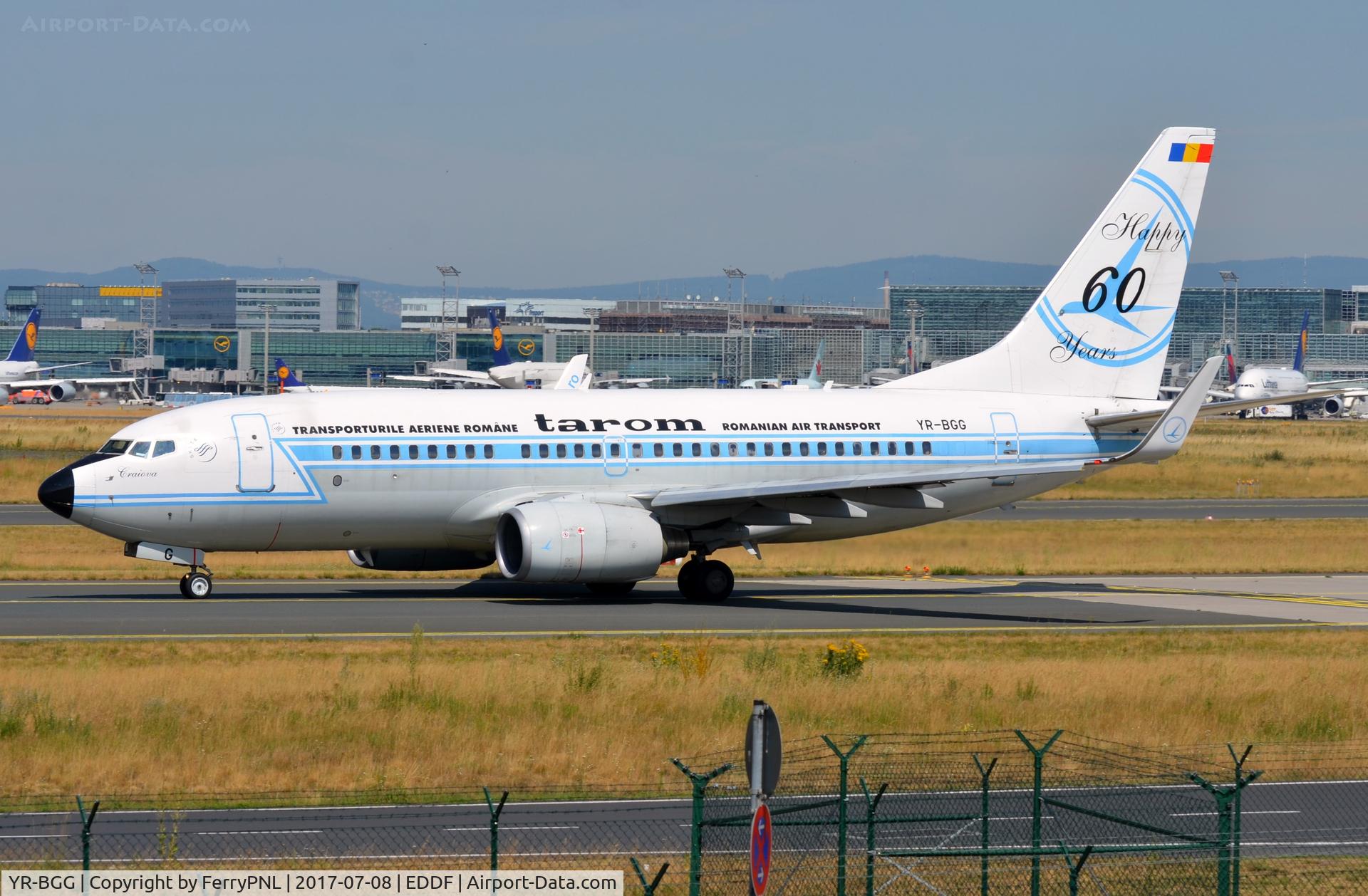 YR-BGG, 2001 Boeing 737-78J C/N 28442, Retro livery on Tarom B737