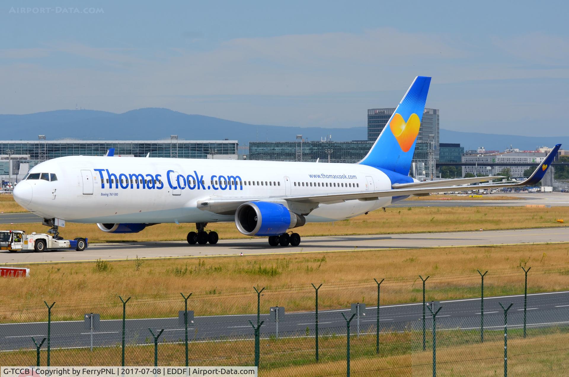 G-TCCB, 1997 Boeing 767-31K C/N 28865, Thomas Cook B763 helping Condor out this summer.