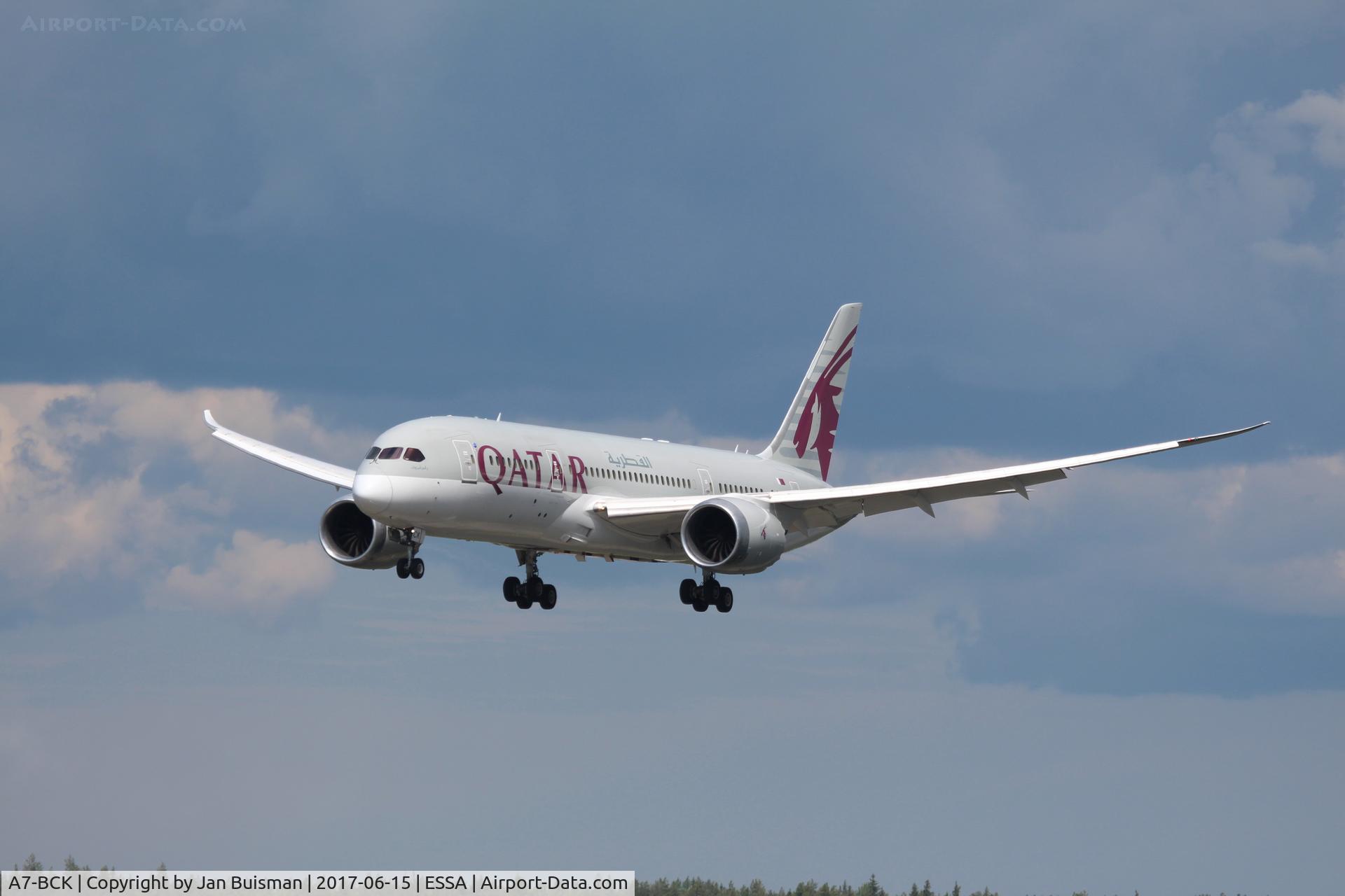 A7-BCK, 2012 Boeing 787-8 Dreamliner C/N 38329, Qatar Airways