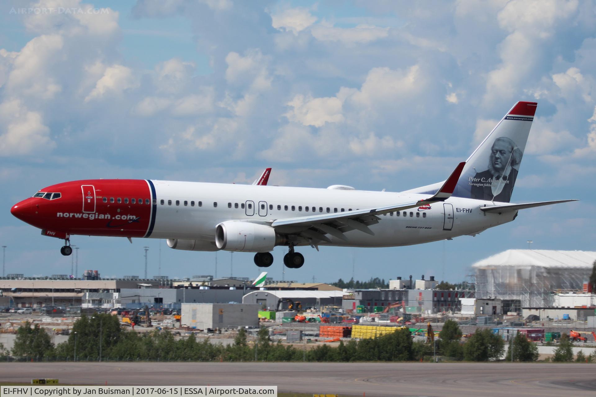 EI-FHV, 2011 Boeing 737-8JP C/N 40870, Norwegian