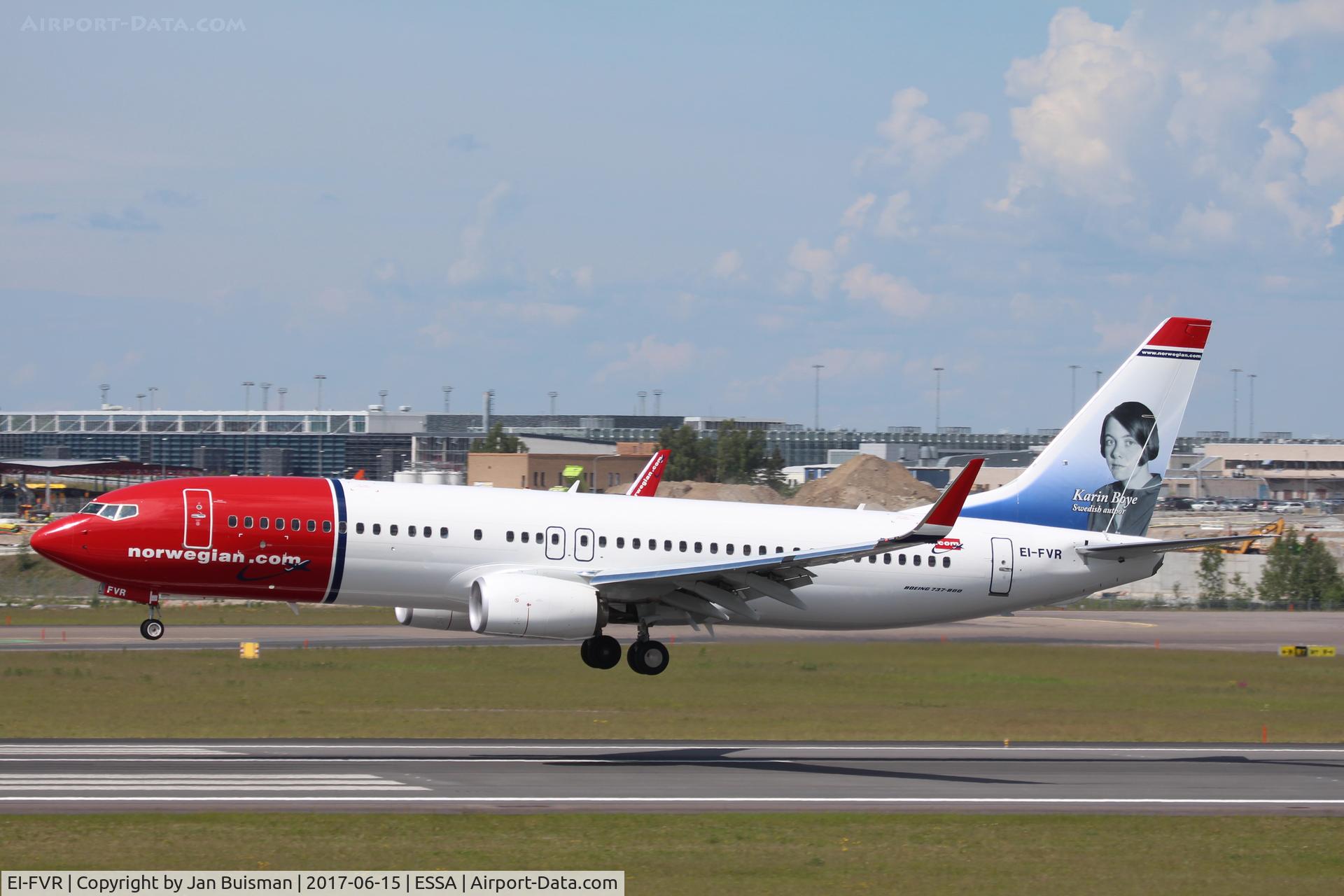 EI-FVR, 2017 Boeing 737-8JP C/N 42279, Norwegian