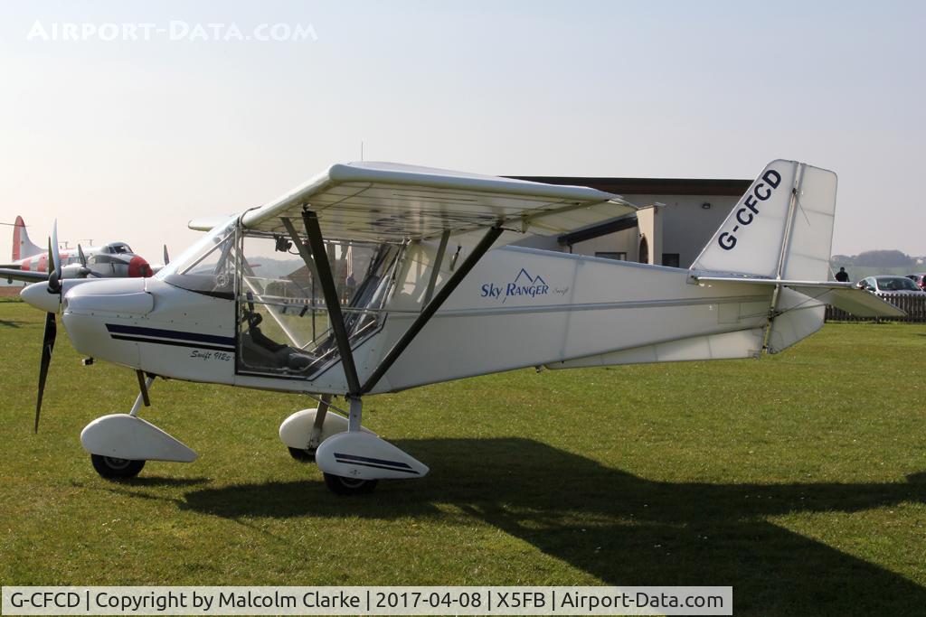 G-CFCD, 2007 Skyranger Swift 912S(1) C/N BMAA/HB/554, Skyranger Swift 912S(1) at Fishburn Airfield UK. April 8th 2017.