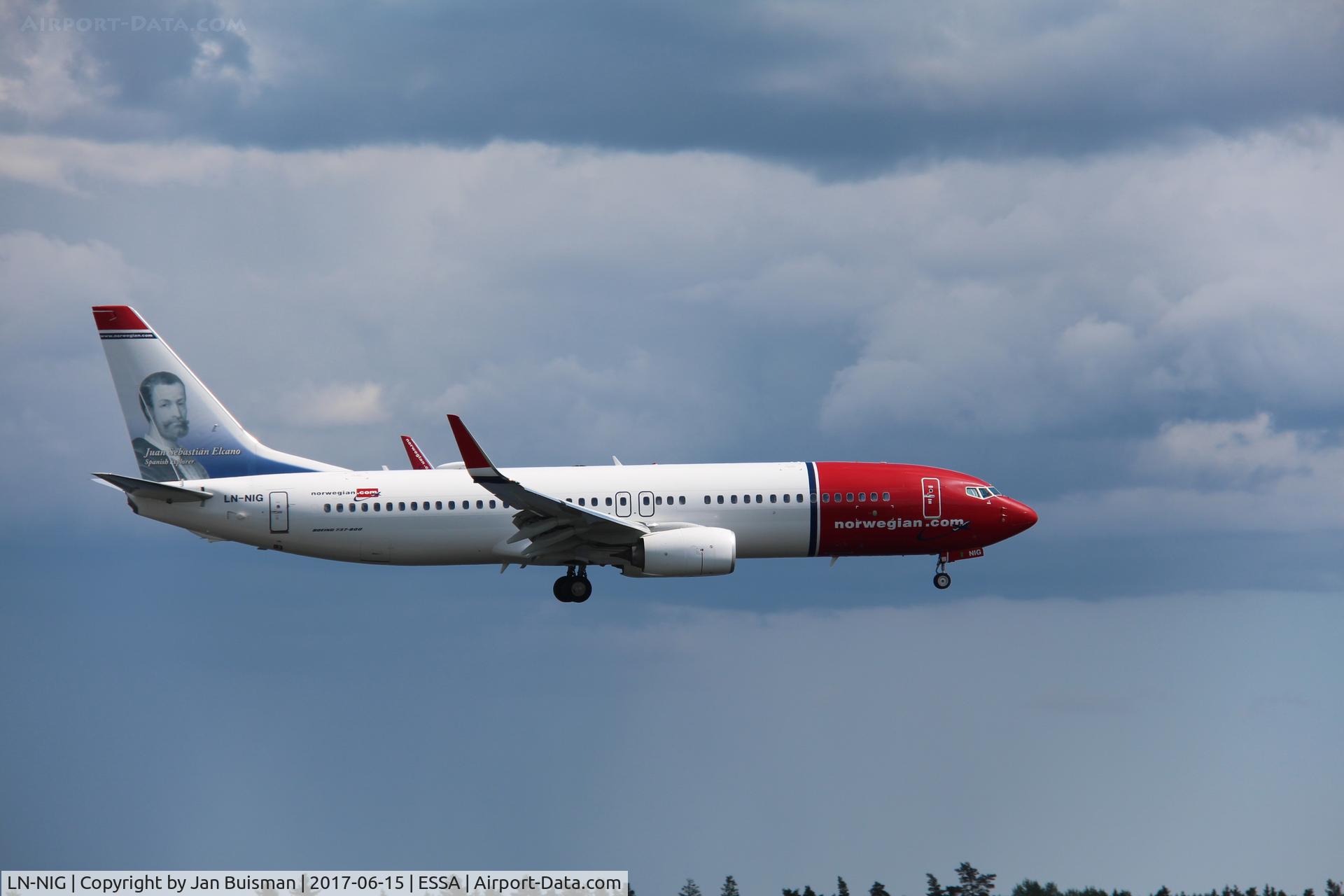 LN-NIG, 2014 Boeing 737-8JP C/N 43878, Norwegian