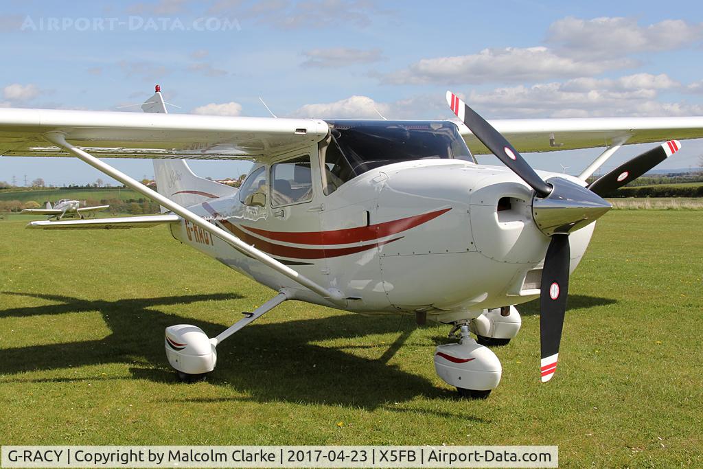G-RACY, 1999 Cessna 182S Skylane C/N 18280588, Cessna 182S Skylane at Fishburn Airfield UK. April 23rd 2017.