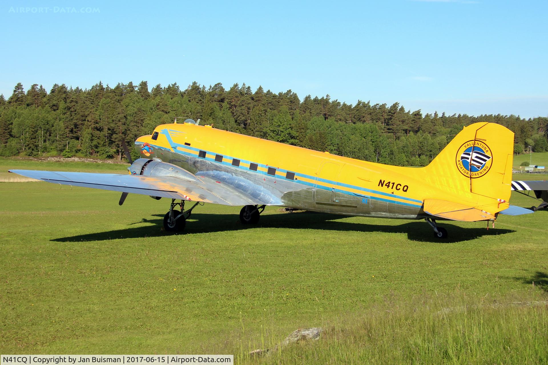 N41CQ, 1945 Douglas C-47B Skytrain C/N 16697, Vallentuna Aviators, Vallentuna Airfield