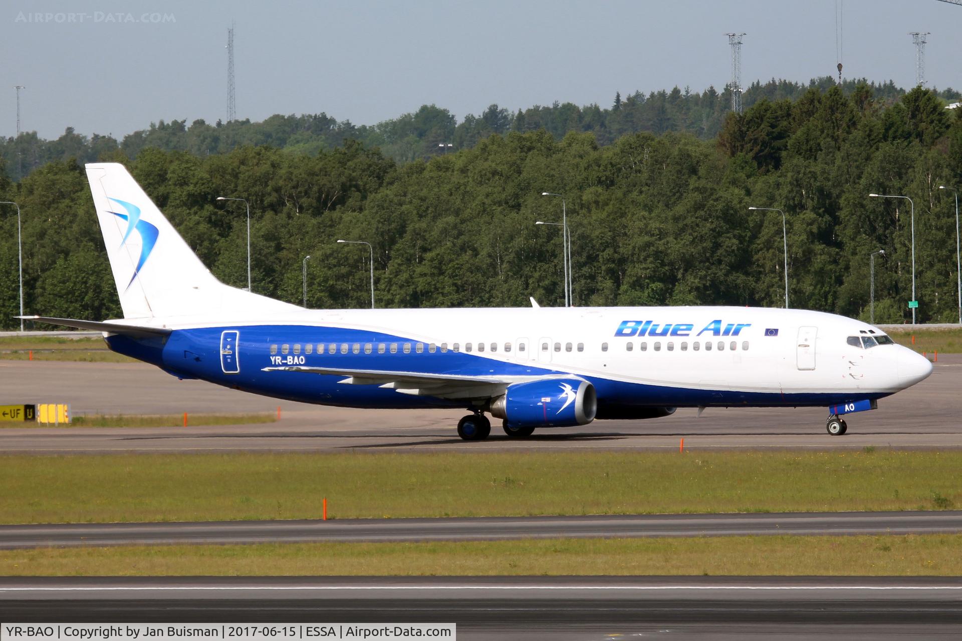 YR-BAO, 1991 Boeing 737-42C C/N 24813, Blue Air