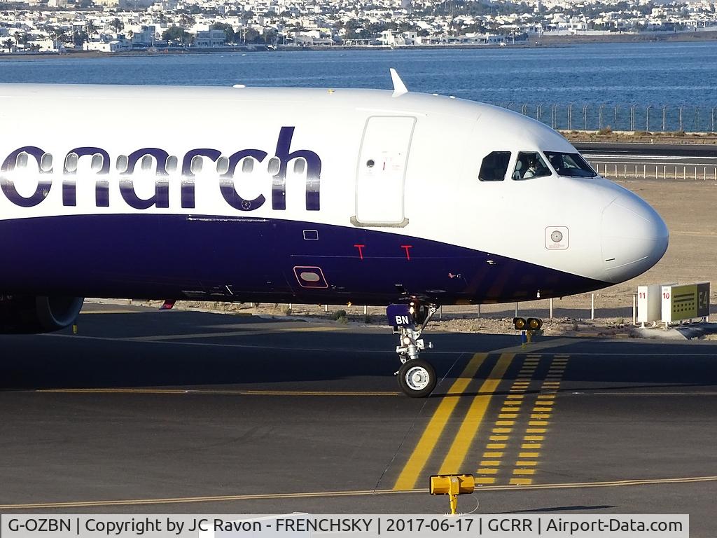 G-OZBN, 1999 Airbus A321-231 C/N 1153, Monarch ready to take off runway 03
