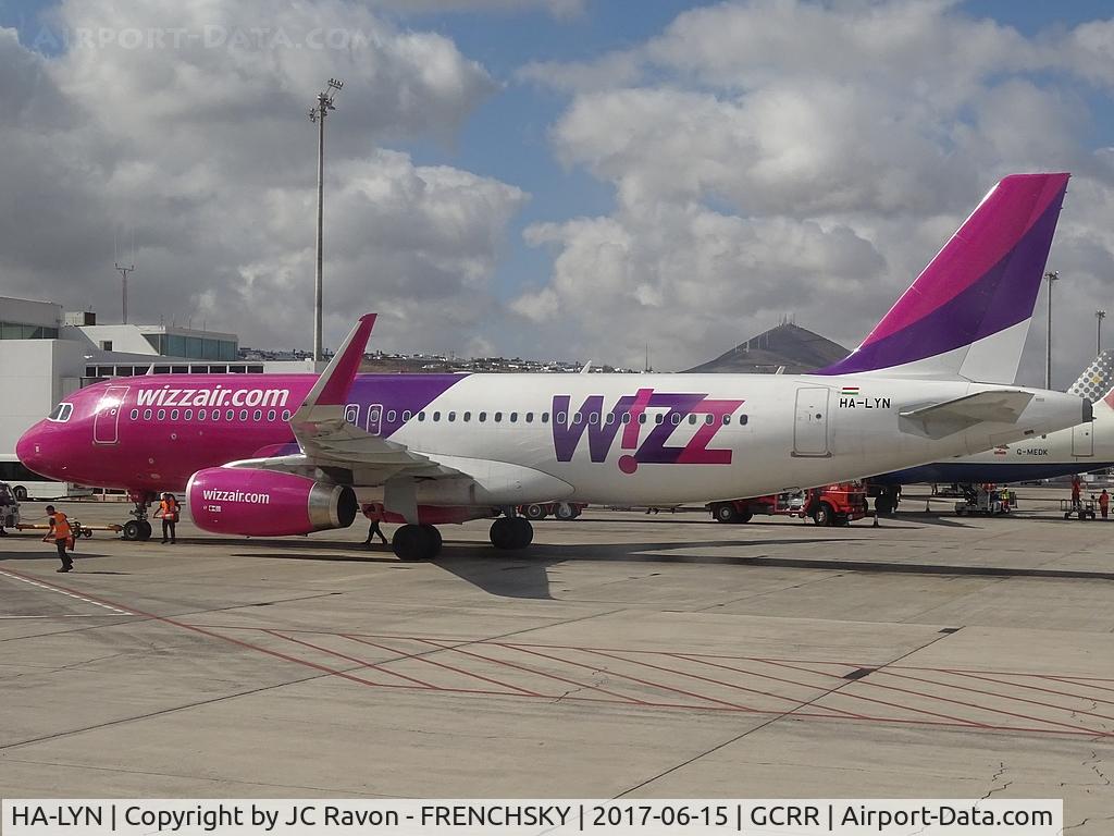 HA-LYN, 2015 Airbus A320-232 C/N 6559, Wizz Air W61182 to Katowice (KTW)