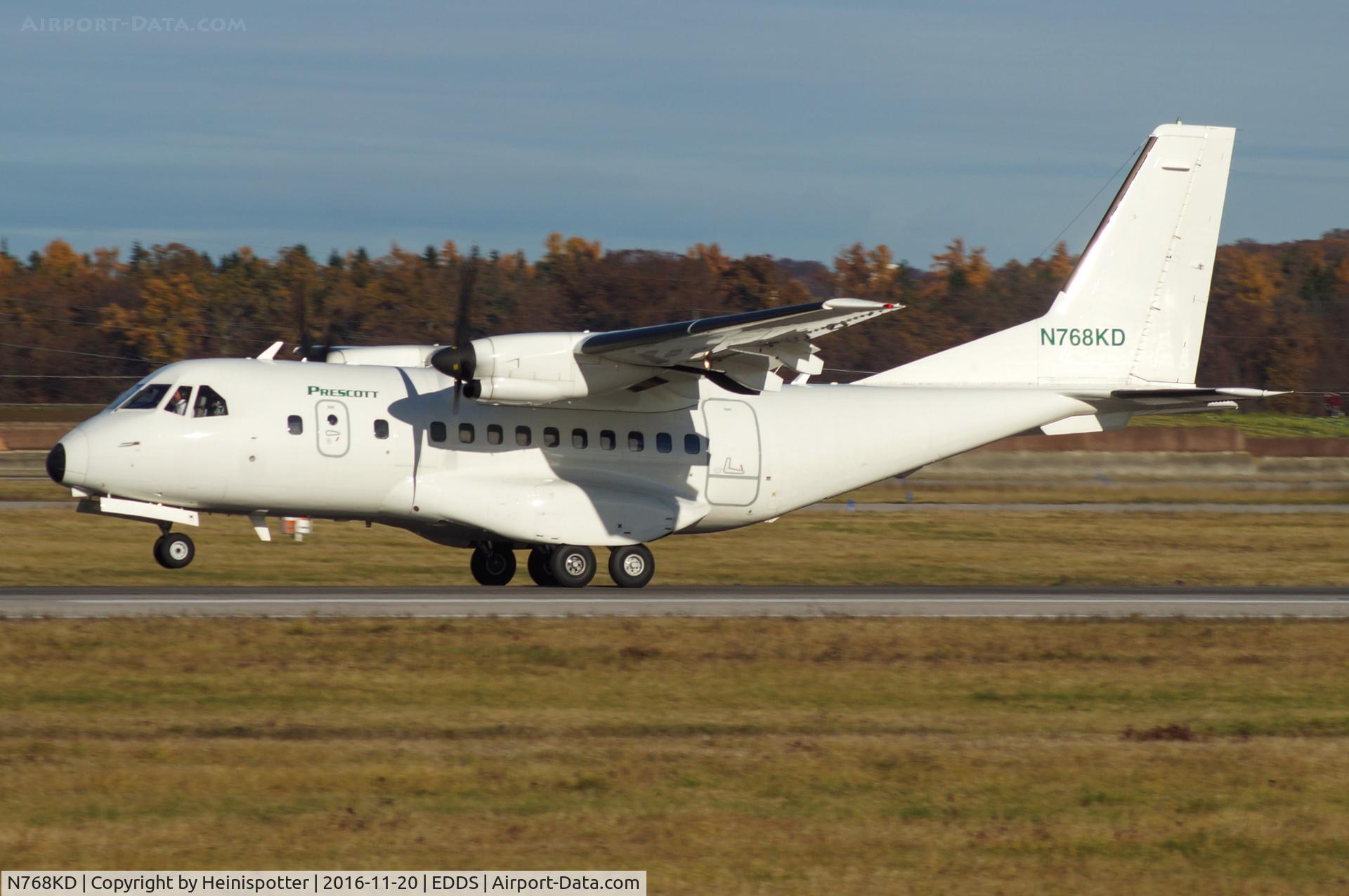 N768KD, 2008 CASA CN-235-300 C/N C182, N768KD at Stuttgart Airport.