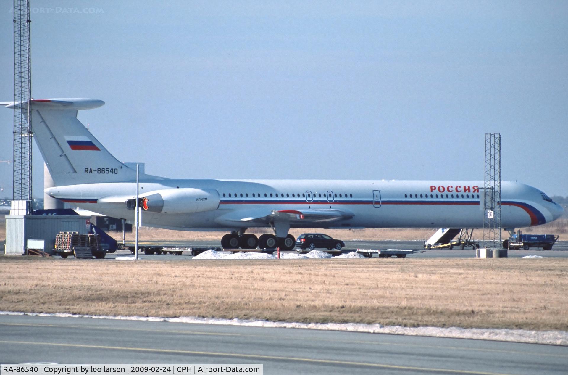RA-86540, 1985 Ilyushin Il-62M C/N 3546548, Copenhagen 24.2.2009