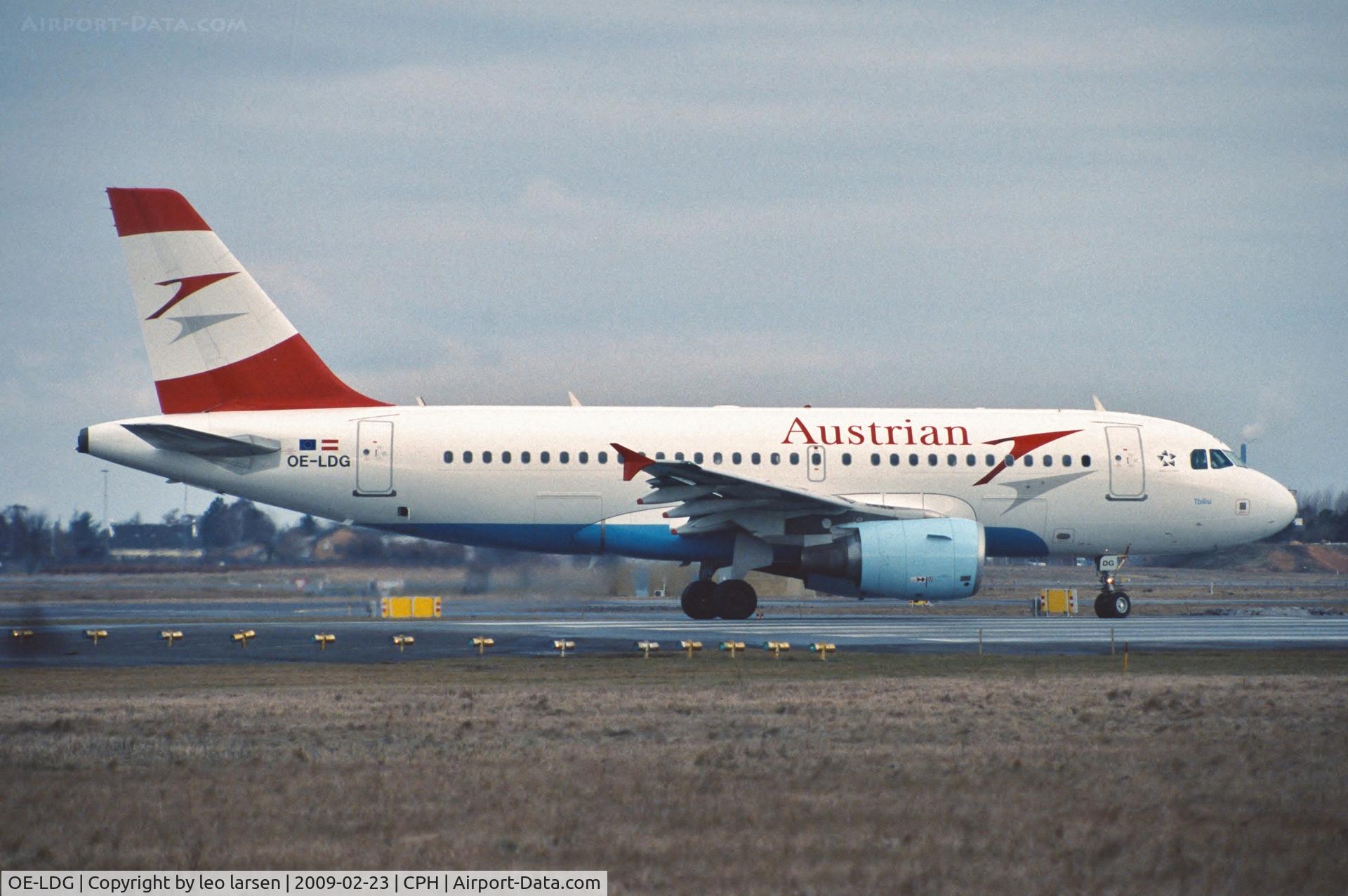 OE-LDG, 2006 Airbus A319-112 C/N 2652, Copenhagen 23.2.2009