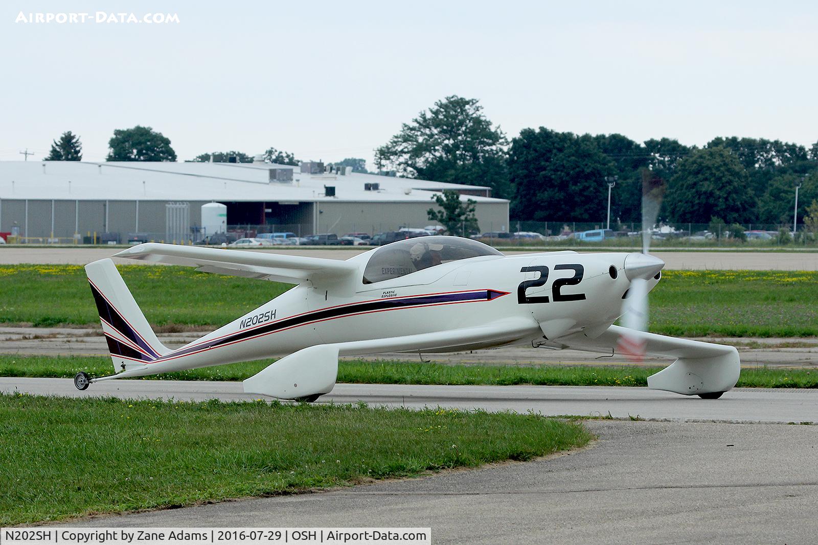 N202SH, QAC Quickie Q2 C/N 2614, At the 2016 EAA AirVenture - Oshkosh, Wisconsin