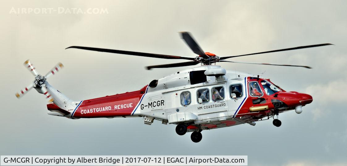 G-MCGR, 2014 AgustaWestland AW189 C/N 92004, Belfast City.  HM Coastguard (G-MCGR operated by Bristow Helicopters).
