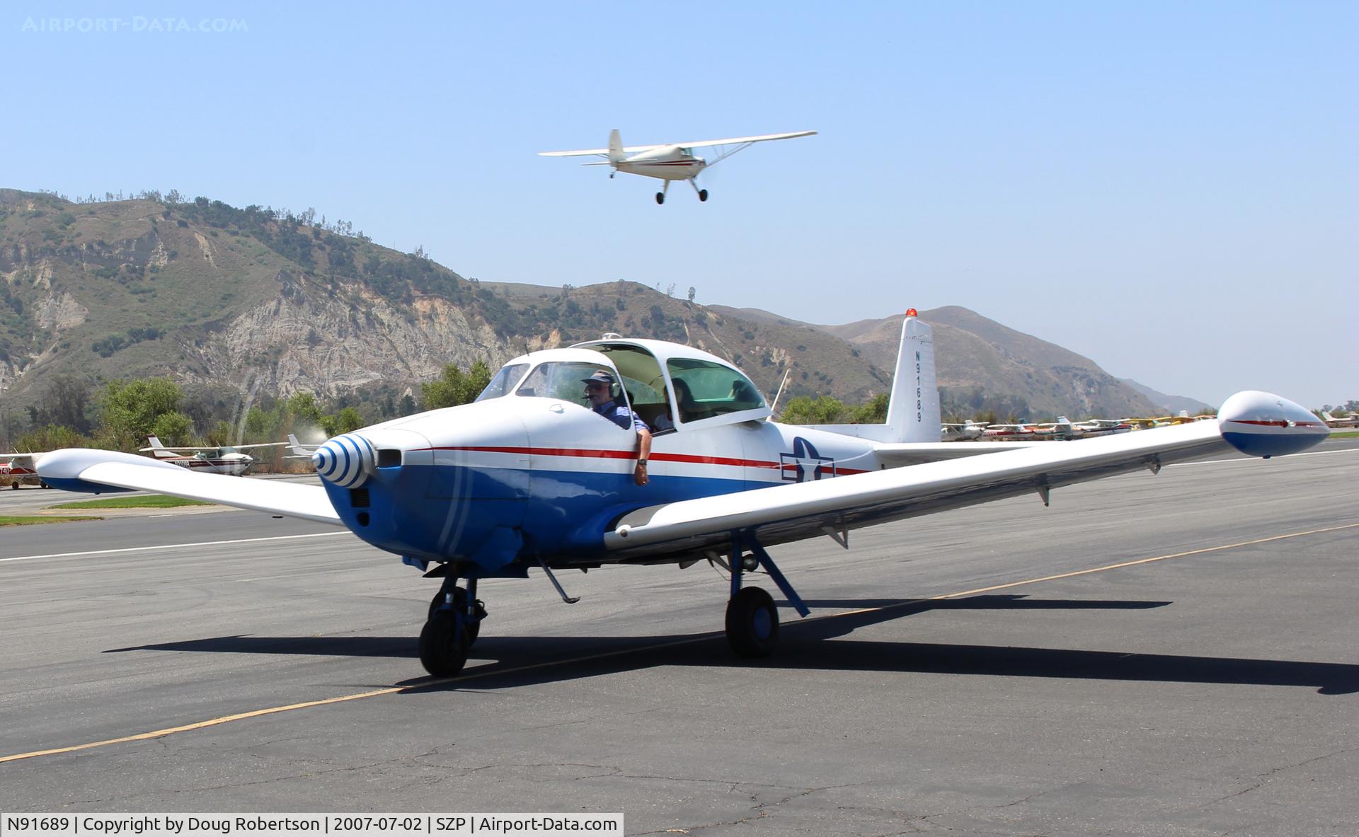 N91689, 1946 North American Navion (NA-145) C/N NAV-4-431, 1946 North American NAVION, Continental E225 upgrade, taxi back-will provide Young Eagles flights today