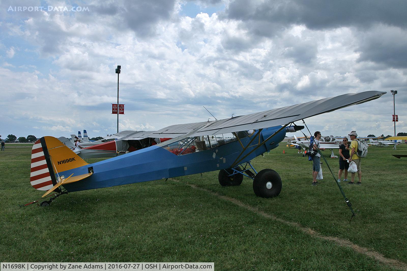 N1698K, Piper PA-18 Super Cub Replica C/N 001, At the 2016 EAA AirVenture - Oshkosh, Wisconsin