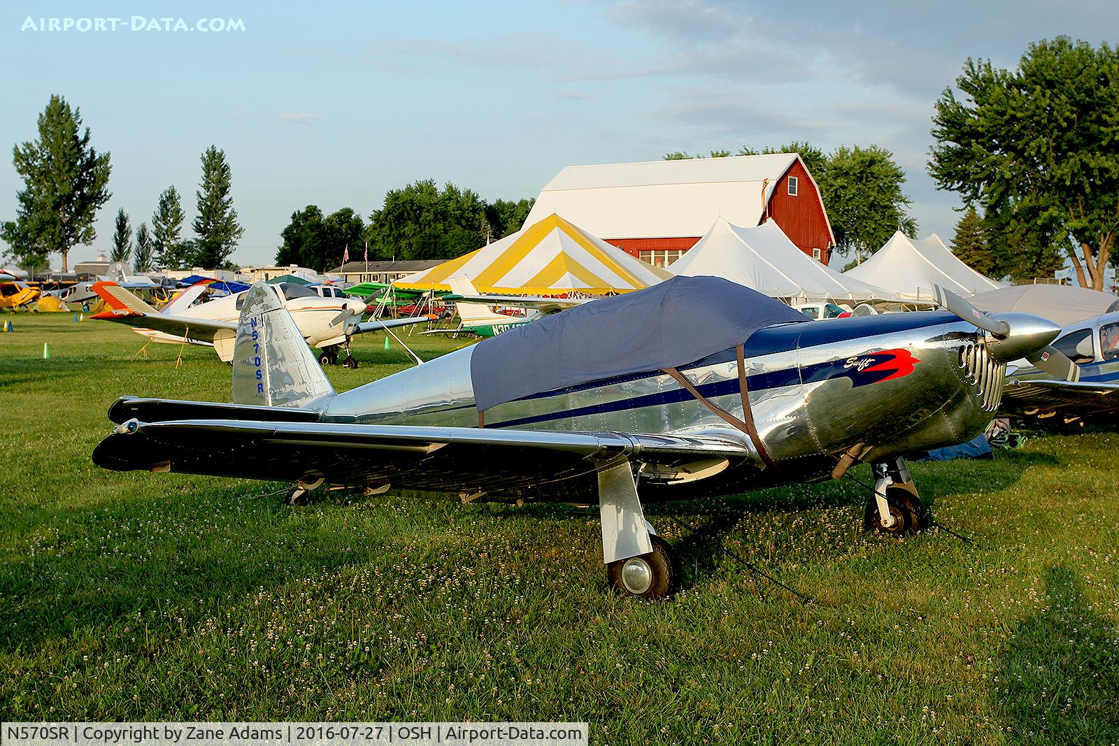N570SR, 1947 Globe GC-1B Swift C/N 2286, At the 2016 EAA AirVenture - Oshkosh, Wisconsin