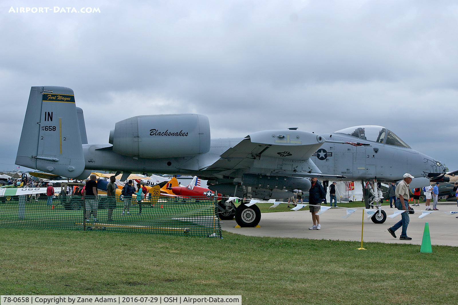 78-0658, 1978 Fairchild Republic A-10C Thunderbolt II C/N A10-0278, At the 2016 EAA AirVenture - Oshkosh, Wisconsin