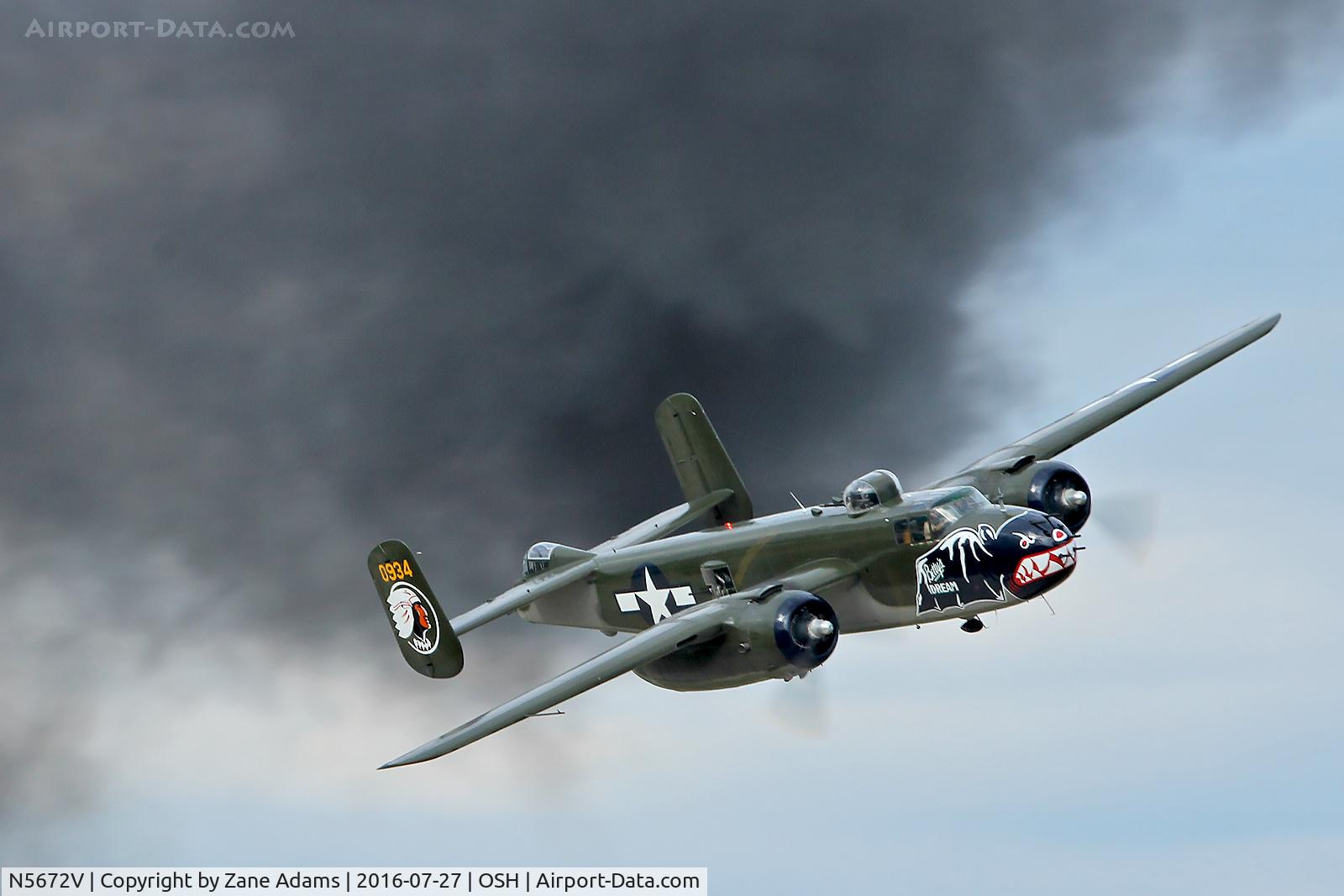 N5672V, 1945 North American B-25J Mitchell Mitchell C/N 108-47686, At the 2016 EAA AirVenture - Oshkosh, Wisconsin