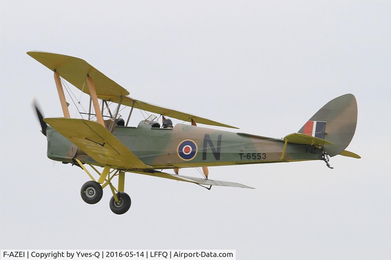 F-AZEI, 1941 De Havilland DH-82A Tiger Moth II C/N 84882, De Havilland DH-82A Tiger Moth II, on display, La Ferté-Alais Airfield (LFFQ) Air Show 2016