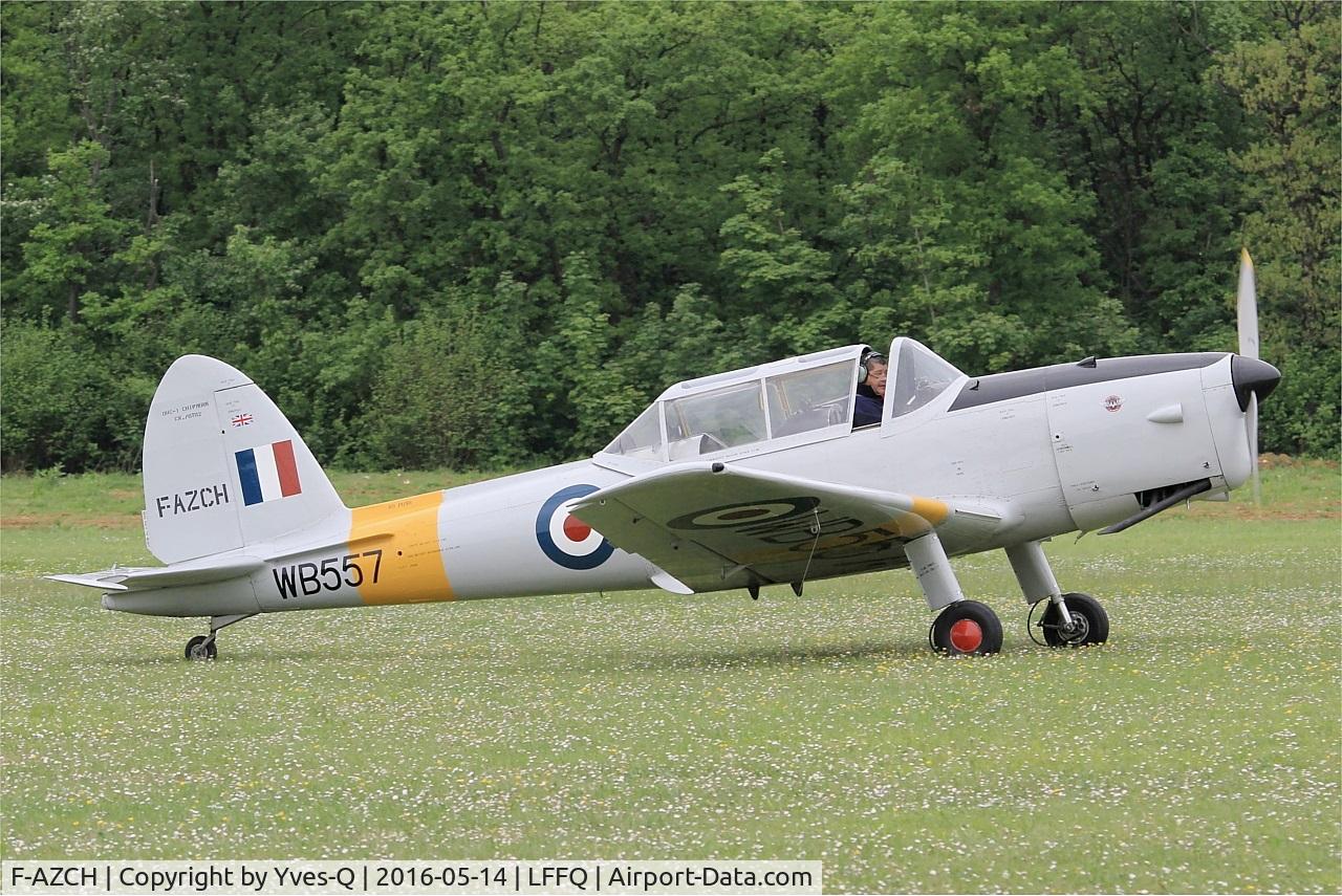 F-AZCH, De Havilland DHC-1 Chipmunk 22 C/N C1/0702, De Havilland DHC-1 Chipmunk 22, Taxiing to parking area, La Ferté-Alais airfield (LFFQ) Air show 2016