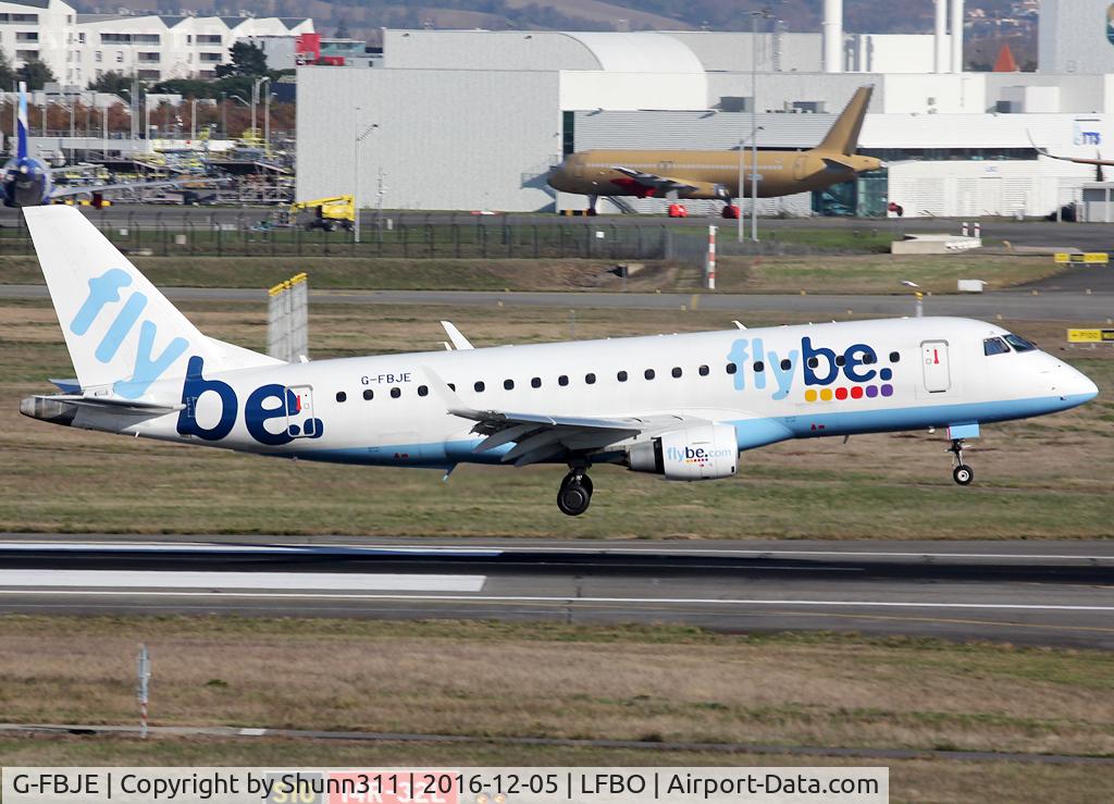 G-FBJE, 2012 Embraer 175STD (ERJ-170-200) C/N 17000336, Landing rwy 14R