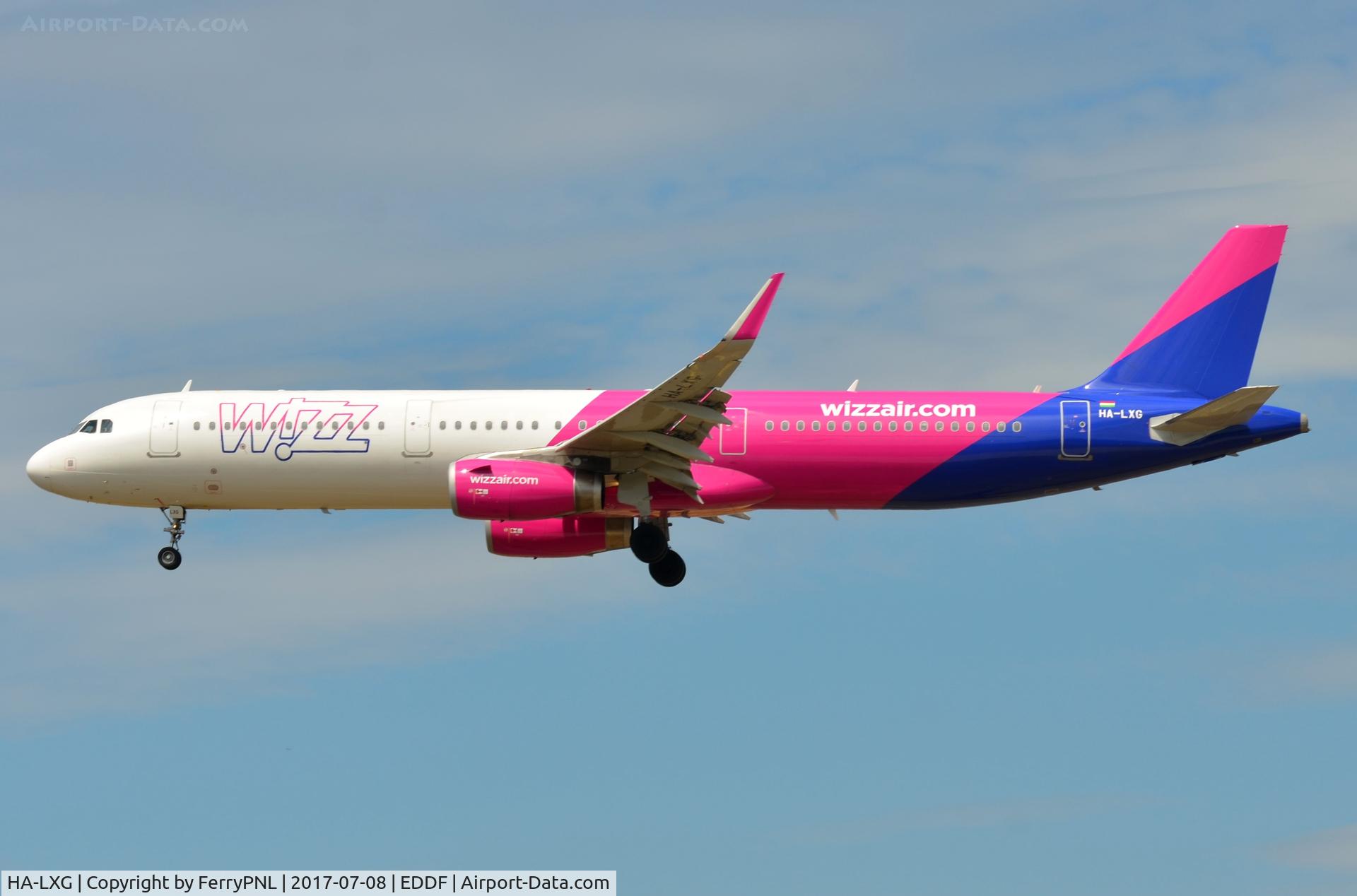HA-LXG, 2016 Airbus A321-231 C/N 7182, Wizzair A321, now also in FRA